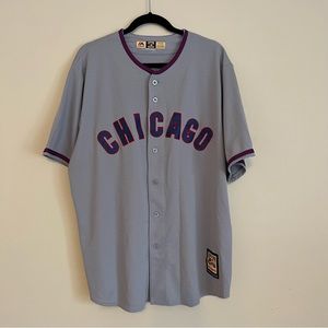 Men's Chicago Cubs Majestic Gray Cooperstown Collection Replica Jersey • Size XL